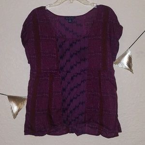 Purple Patterend Top